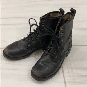 Frye Leather Combat boots